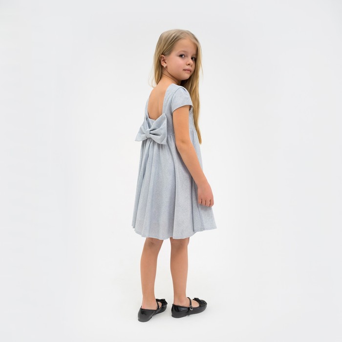 Платье нарядное детское KAFTAN, р. 28 (86-92 см), серебристый платье нарядное детское kaftan р 28 86 92 см серебристый