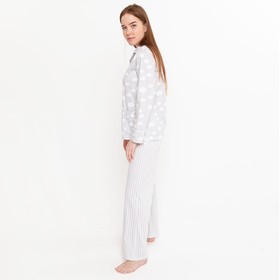 

Комплект женский (рубашка/брюки), цвет серый, размер 46