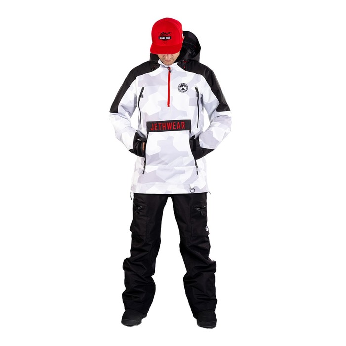 Куртка Jethwear Flight с утеплителем, размер L, белый, серый, чёрный