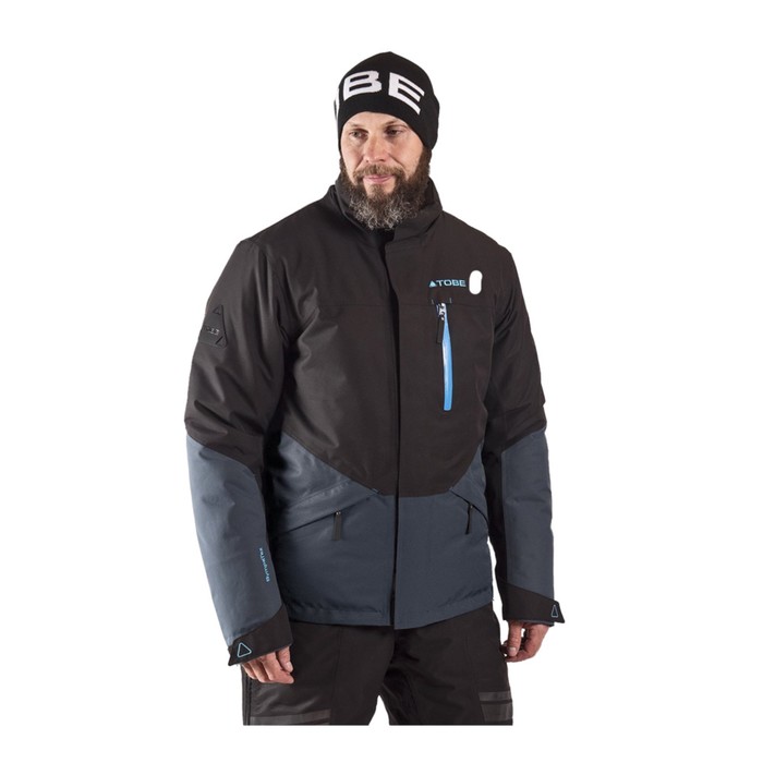 Куртка Tobe Hoback с утеплителем, размер L, чёрная, синий