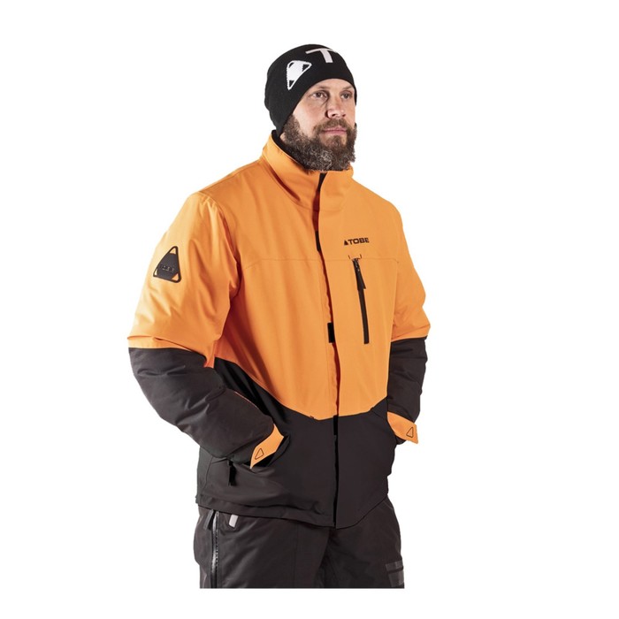 Куртка Tobe Hoback с утеплителем, размер S, оранжевая, чёрная