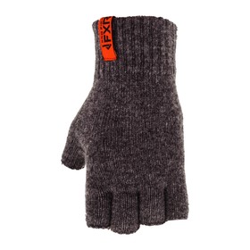 Перчатки FXR Half Finger Wool, размер M, чёрный Ош