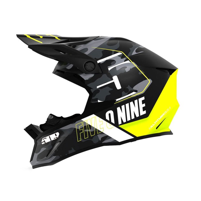 Шлем 509 Altitude 2.0, размер XS, чёрный, жёлтый, камуфляж