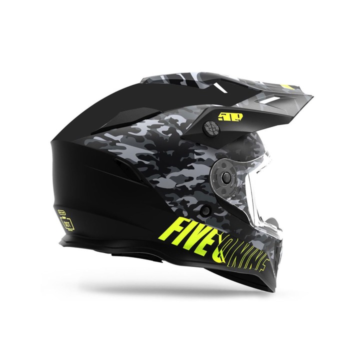 фото Шлем 509 delta r3l с подогревом, размер m, чёрный, жёлтый, камуфляж