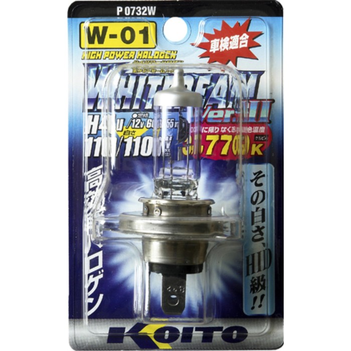 Лампа высокотемпературная Koito Whitebeam H4U 12V 60/55W (110/110W) 3770K лампа высокотемпературная avantech h4 12v 60 55w 120 110w 3000k комплект 2 шт