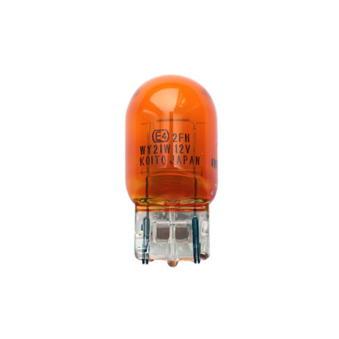 Лампа дополнительного освещения Koito, 12V 21W T20 (оранжевый) (ECE) WY21W лампа светодиодная philips 12 в wy21w 4 3 вт ultinon led обманка 12v 21w