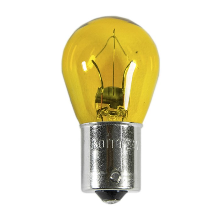 Лампа дополнительного освещения Koito, 24V 25W S25 (оранжевый) лампа дополнительного освещения koito 12v 23 8w s25 оранжевый