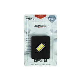 

Лампа светодиодная Avantech 12V LED T10x37 5700K (резистор), ярко-белый