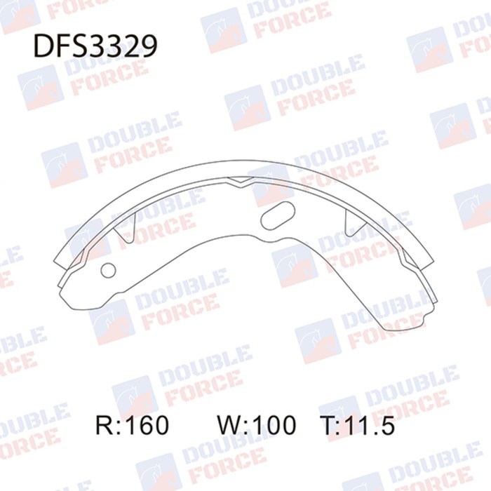 

Колодки тормозные барабанные Double Force DFS3329