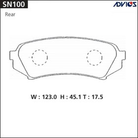 Дисковые тормозные колодки ADVICS SN100