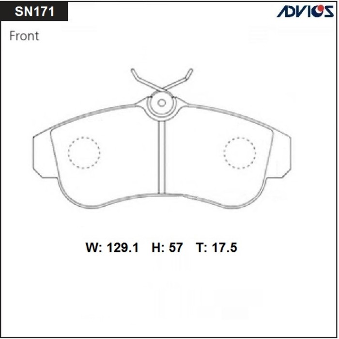 Дисковые тормозные колодки ADVICS SN171