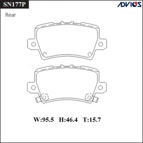 Дисковые тормозные колодки ADVICS SN177P
