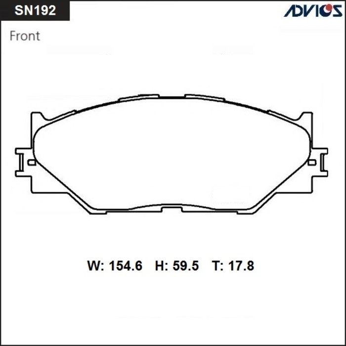 

Дисковые тормозные колодки ADVICS SN192