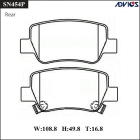 

Дисковые тормозные колодки ADVICS SN454P