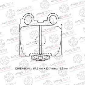 

Колодки тормозные дисковые Avantech (противоскрипная пластина в компл.) AV1004