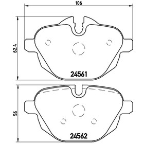 

Дисковые тормозные колодки BREMBO P06064