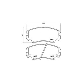 

Дисковые тормозные колодки BREMBO P30018