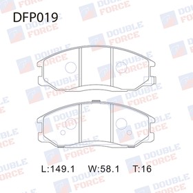 Колодки тормозные дисковые Double Force DFP019 от Сима-ленд