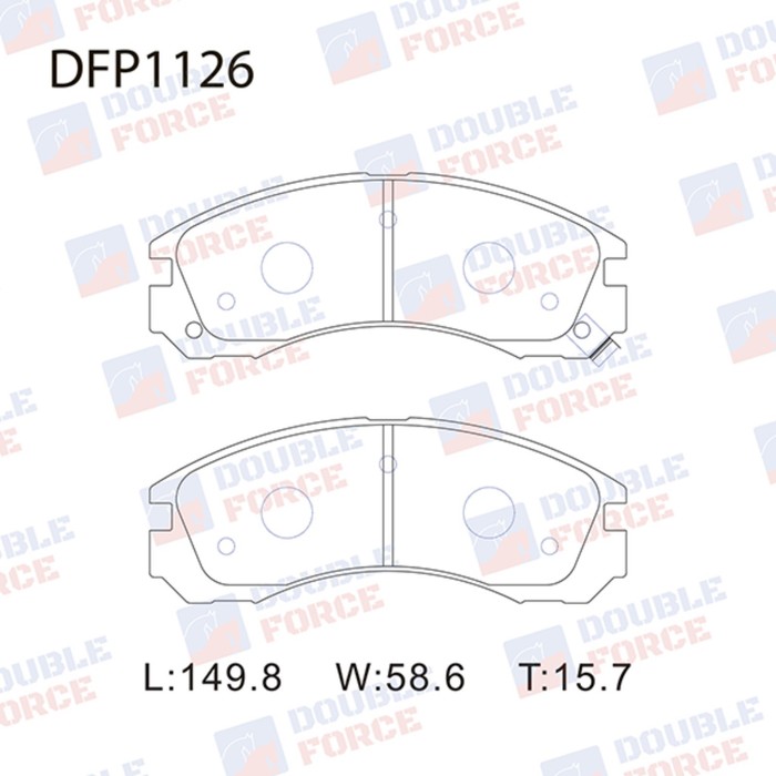 

Колодки тормозные дисковые Double Force DFP1126