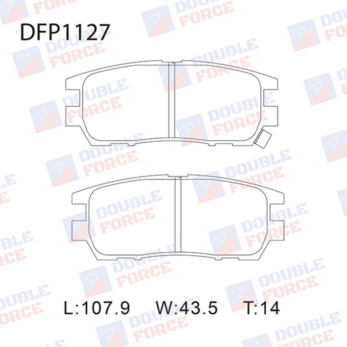 

Колодки тормозные дисковые Double Force DFP1127