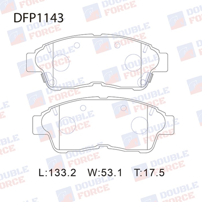 

Колодки тормозные дисковые Double Force DFP1143