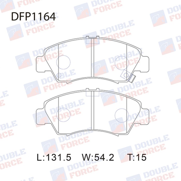 

Колодки тормозные дисковые Double Force DFP1164