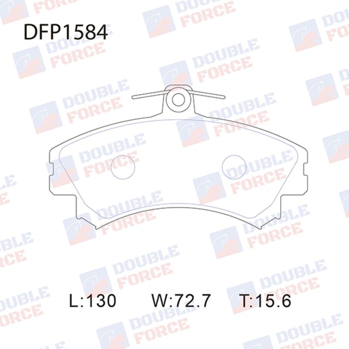 

Колодки тормозные дисковые Double Force DFP1584