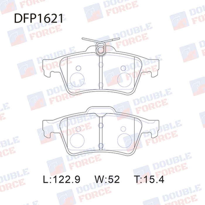 

Колодки тормозные дисковые Double Force DFP1621