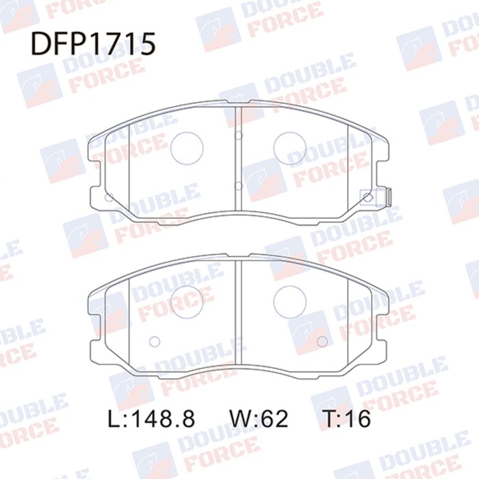 

Колодки тормозные дисковые Double Force DFP1715