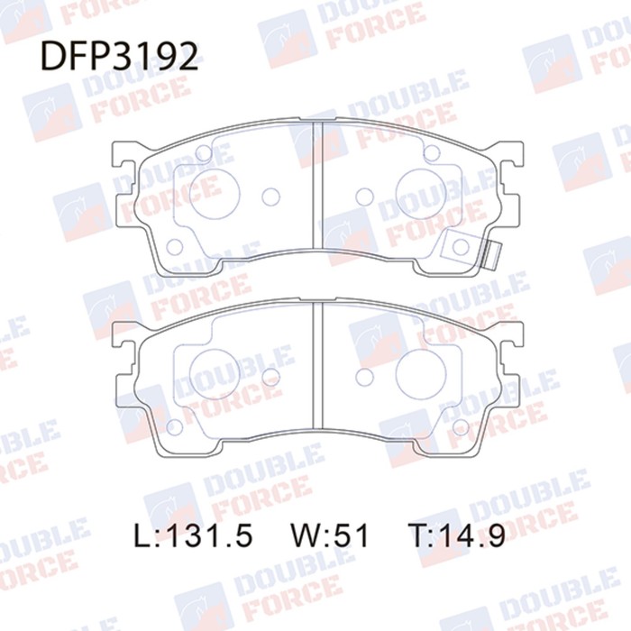 

Колодки тормозные дисковые Double Force DFP3192