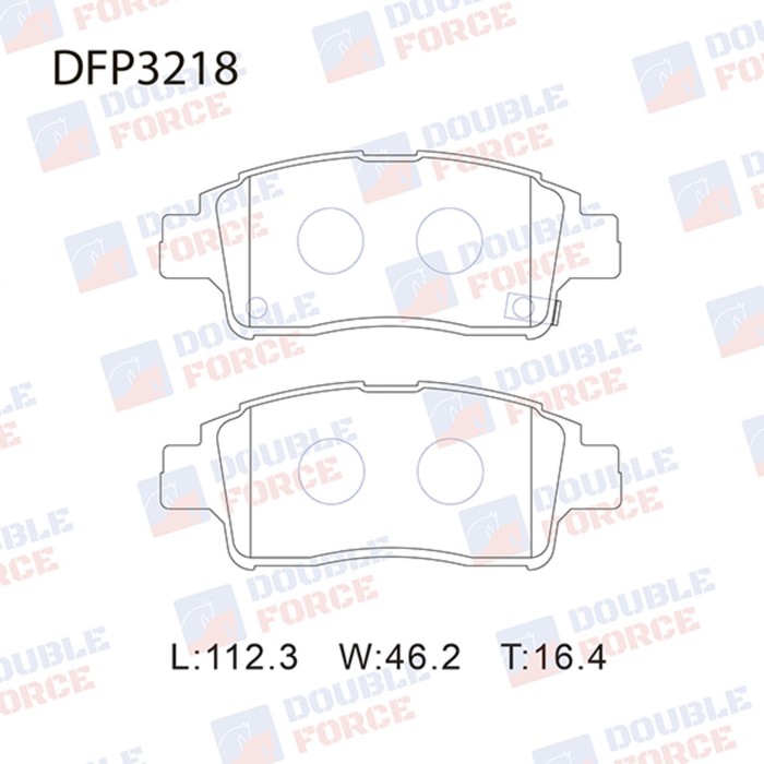 

Колодки тормозные дисковые Double Force DFP3218
