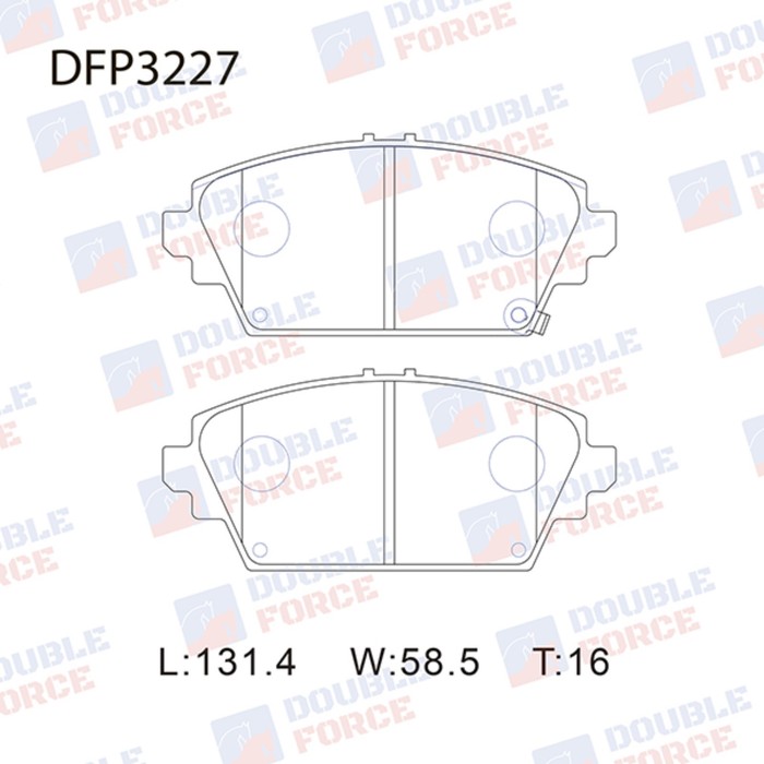 

Колодки тормозные дисковые Double Force DFP3227