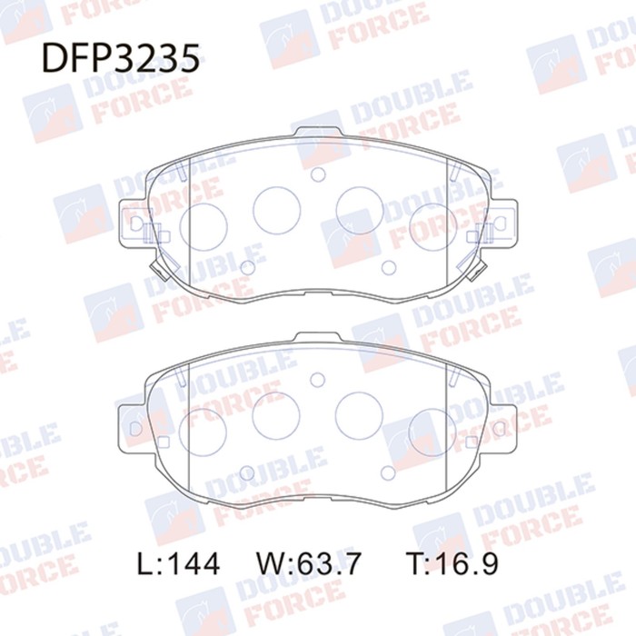 Колодки тормозные дисковые Double Force DFP3235