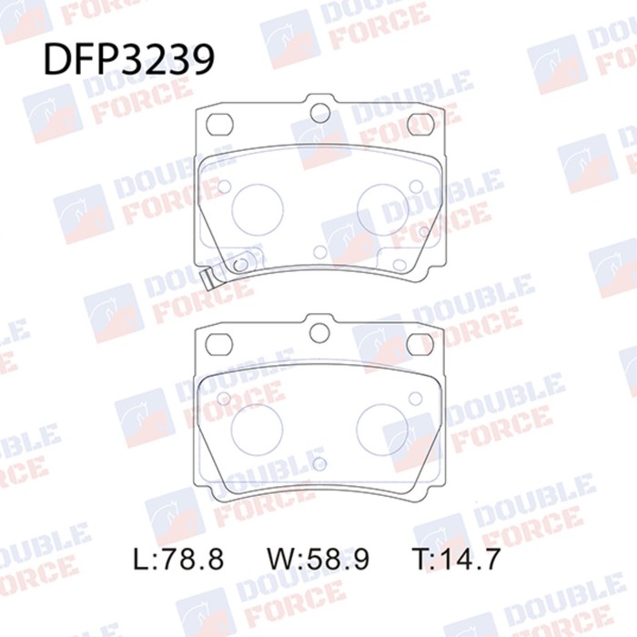 

Колодки тормозные дисковые Double Force DFP3239