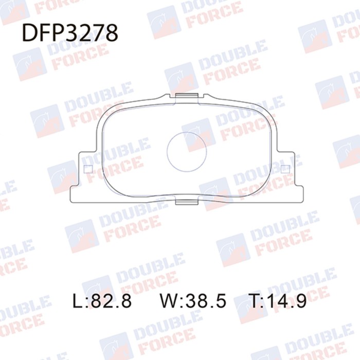 Колодки тормозные дисковые Double Force DFP3278