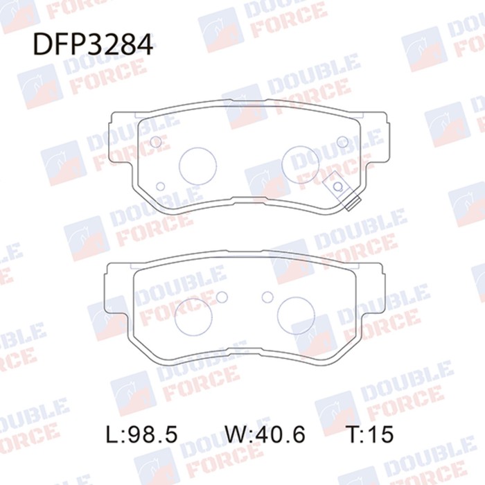 Колодки тормозные дисковые Double Force DFP3284