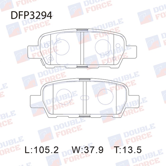 Колодки тормозные дисковые Double Force DFP3294