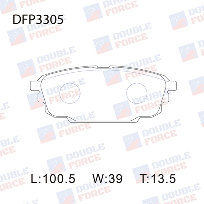Колодки тормозные дисковые Double Force DFP3305
