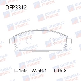 Колодки тормозные дисковые Double Force DFP3312 от Сима-ленд