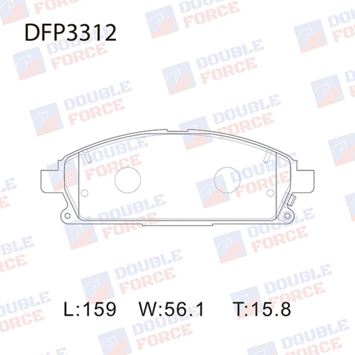 

Колодки тормозные дисковые Double Force DFP3312