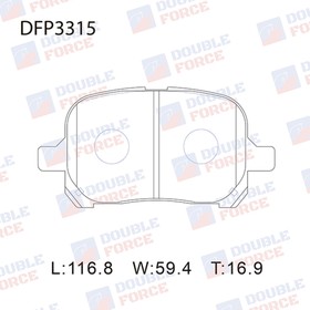 Колодки тормозные дисковые Double Force DFP3315 от Сима-ленд