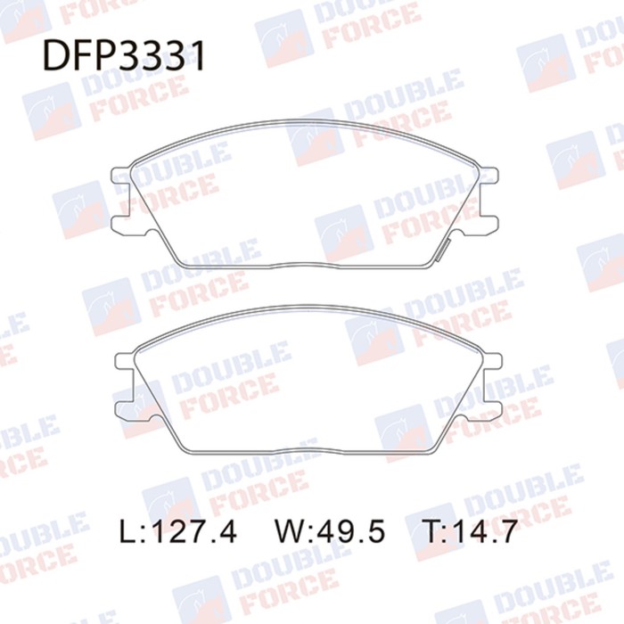 Колодки тормозные дисковые Double Force DFP3331