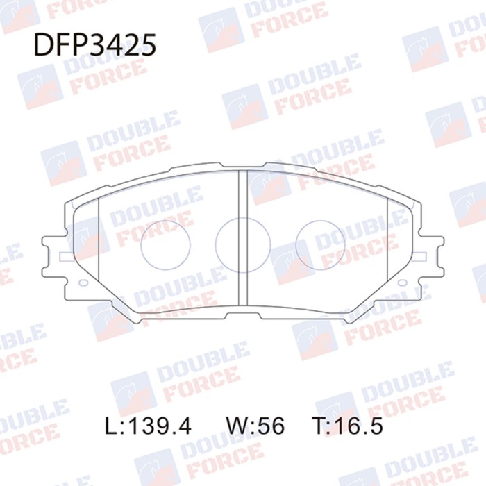 фото Колодки тормозные дисковые double force dfp3425