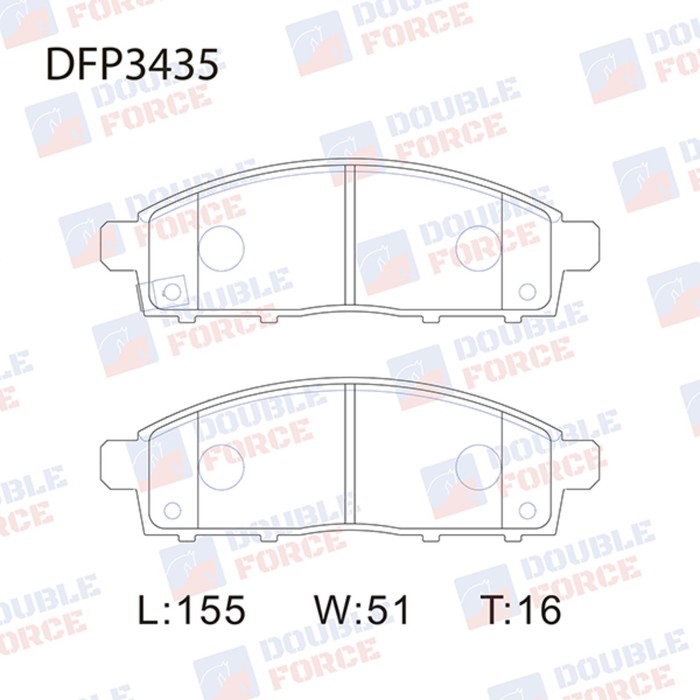 

Колодки тормозные дисковые Double Force DFP3435