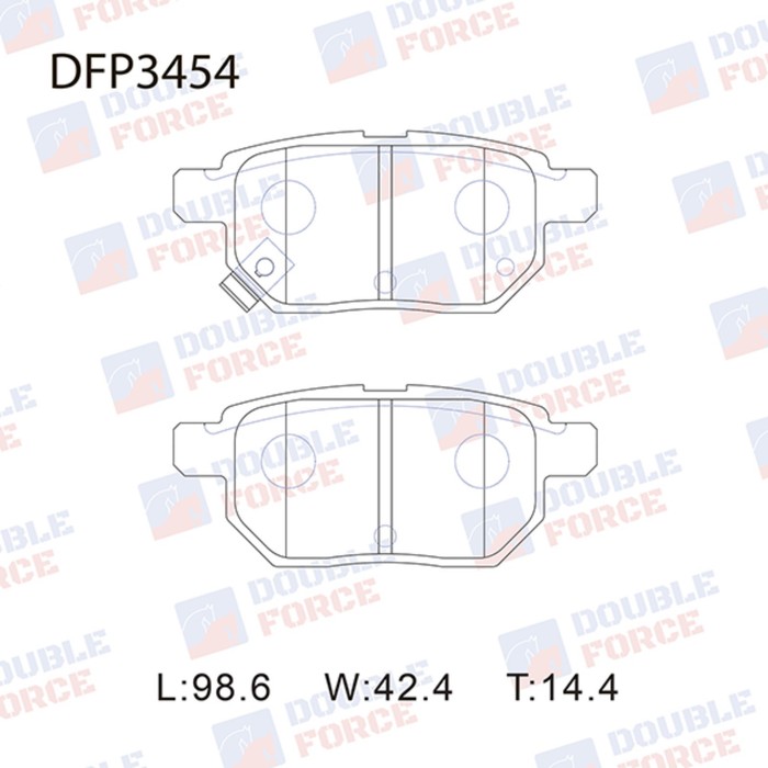 

Колодки тормозные дисковые Double Force DFP3454