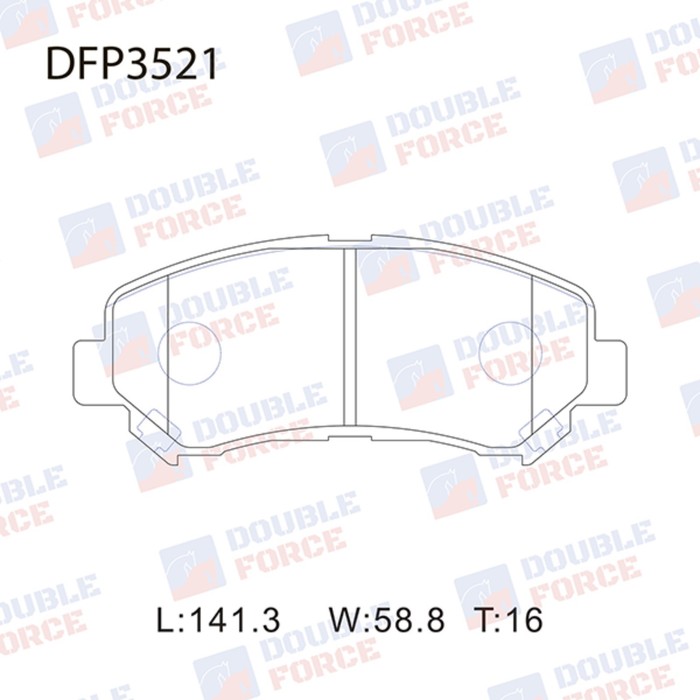 

Колодки тормозные дисковые Double Force DFP3521