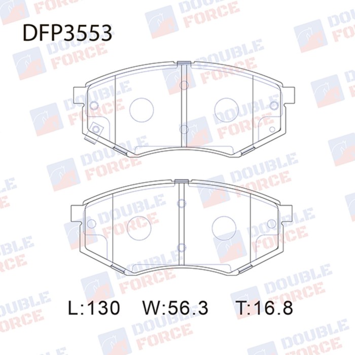 

Колодки тормозные дисковые Double Force DFP3553