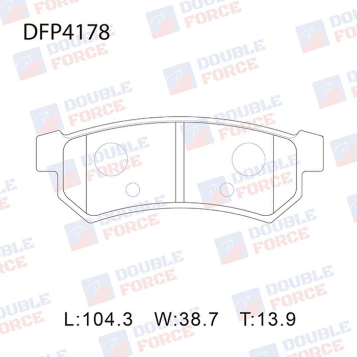 

Колодки тормозные дисковые Double Force DFP4178