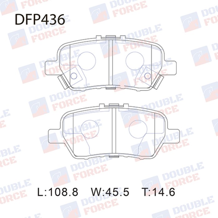 

Колодки тормозные дисковые Double Force DFP436