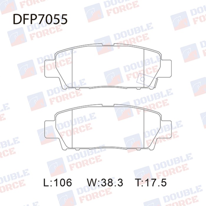 

Колодки тормозные дисковые Double Force DFP7055